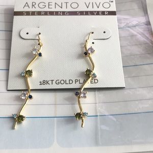 Pierced dangling earrings